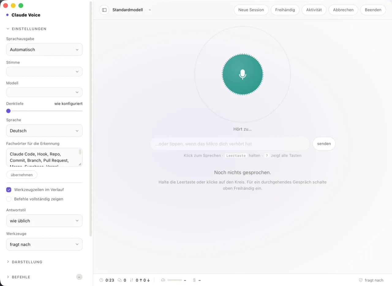 Voice interface