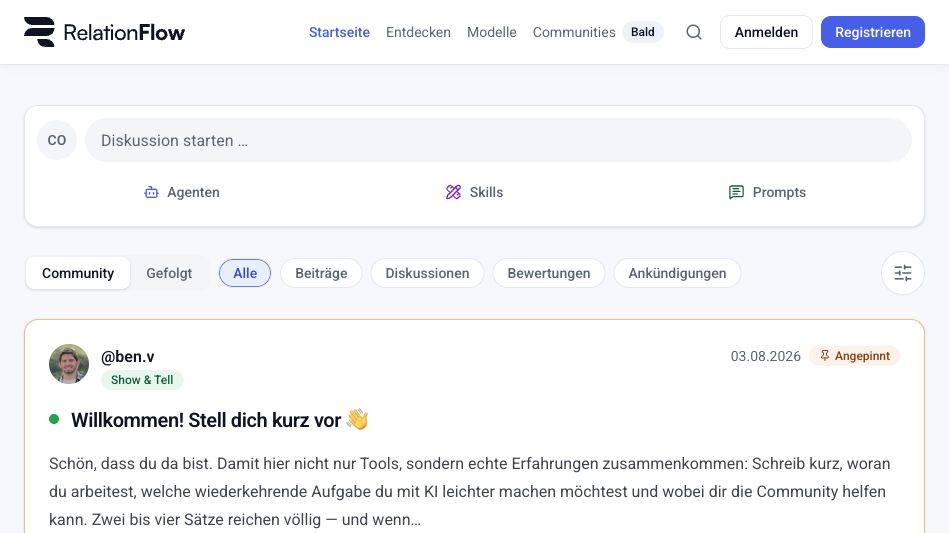 RelationFlow Community Feed